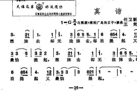 真谛（电视剧插曲）简谱