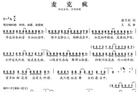 张开歌声的翅膀：26、麦克疯简谱