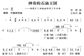 神奇的石油王国简谱