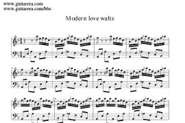 Modern Love Waltz （现代爱情圆舞曲）音乐简谱