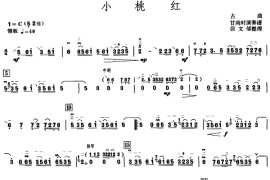 小桃红（甘尚时高胡演奏谱、居文郁整理版）音乐简谱