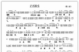 沪剧唱段：沪剧联唱2简谱