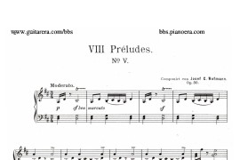 Eight Preludes Op.30（8首前奏曲 5. D大调）音乐简谱