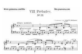 Eight Preludes Op.30（8首前奏曲 3. G大调）音乐简谱