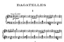 Ten Bagatelles Op.5（10首小品·3. D大调）音乐简谱