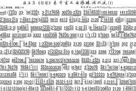 未开言不由娘珠泪双流（《祭塔》选段、琴谱）简谱