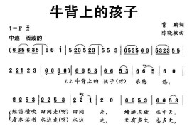 牛背上的孩子简谱