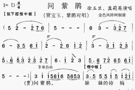 问紫鹃《红楼梦》[戏曲曲谱]简谱