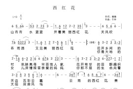 西红花简谱