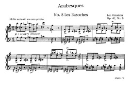 Arabesques Op.42（阿拉伯风格曲 8. 主教）音乐简谱