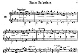 Etudes Enfantines Op.37（儿童钢琴练习曲 第21——25首）音乐简谱