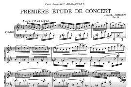 Premiere Etude de Concert Op.65（第一号音乐会练习曲）音乐简谱