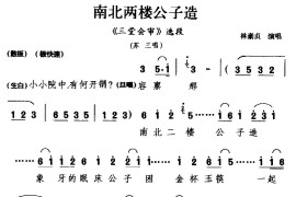 [杭剧]南北两楼公子造（《三堂会审》选段苏三唱）简谱