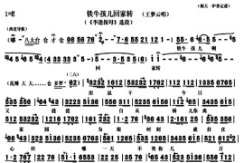 铁牛孩儿回家转（《李逵探母》选段、琴谱）简谱