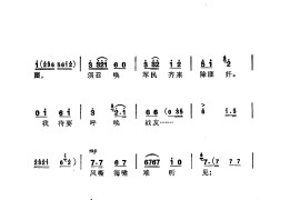 革命现代京剧磐石湾主旋律乐谱（101-113）简谱