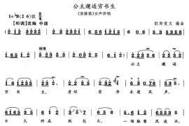 公主邂逅穷书生（《喜脉案》伴唱唱段）简谱