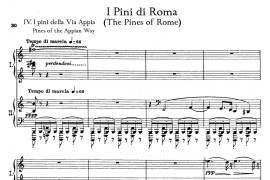 The Pines of Rome（交响诗《罗马的松树》·双钢琴）（第四部分：阿皮亚大道上的松树）音乐简谱