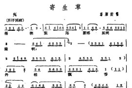 [广西文场]寄生草简谱