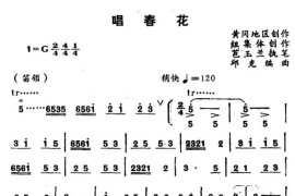 [湖北小曲]唱春花（再版）简谱