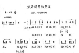 姐是明月妹是星简谱