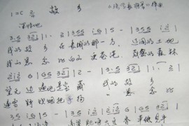 《故乡》电视剧《张学良将军》片尾曲简谱