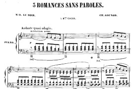 3 Romances Sans Paroles（3首无词浪漫曲·3. 夜晚）音乐简谱