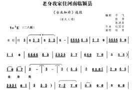 老身我家住河南临颖县（《台北知府》选段）简谱