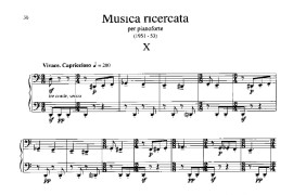 Musica Ricercata（音乐习作·10）音乐简谱