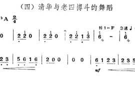 清华与老四搏斗的舞蹈（舞剧《红色娘子军》音乐选段）简谱