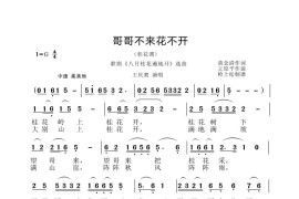 哥哥不来花不开（歌剧《八月桂花遍地开》选曲）简谱