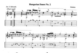 古典吉他：From the Dance（Hungarian Dance No.2）音乐简谱