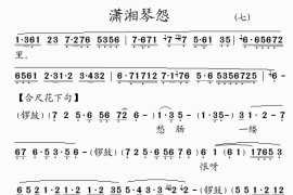 潇湘琴怨(7)简谱