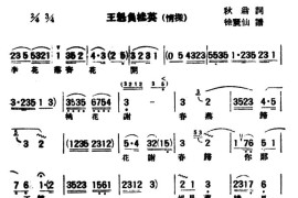 [评弹曲调]俞调（王魁负桂英·情探）简谱