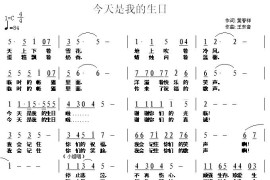 今天是我的生日简谱