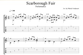 Scarborough Fair （古典吉他）音乐简谱