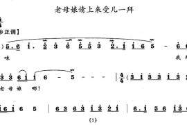 老母娘请上来受儿一拜（宁乡正调）简谱