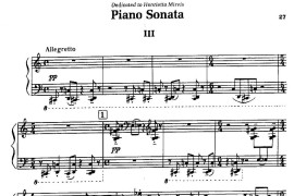 Piano Sonata（钢琴奏鸣曲· 第三乐章）音乐简谱