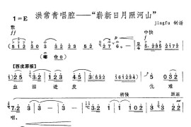 崭新日月照河山（京剧“红色娘子军”选段）简谱