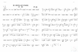 看小姐作出来许多破绽简谱