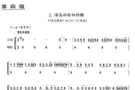 海岛冰轮初转腾（《贵妃醉酒》杨玉环唱段、京胡考级谱）简谱