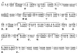 海岛冰轮初转腾（《贵妃醉酒》杨玉环唱段）简谱