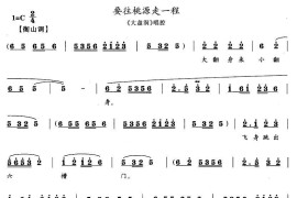 要往桃源走一程（《大盘洞》唱段）简谱