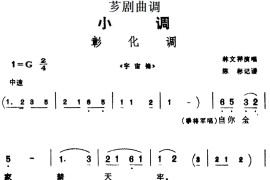 [芗剧曲调]彰化调（选自《宇宙锋》）简谱