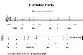 BirthdayParty简谱