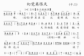 幻觉离恨天(12)简谱