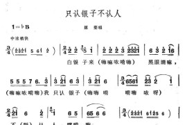 只认银子不认人简谱