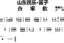 合家欢（山东民乐、笛子）音乐简谱