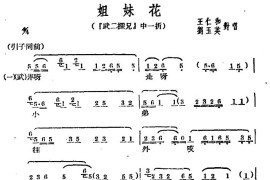 [广西文场]姐妹花（《武二探兄》选段）简谱