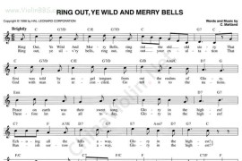 RINGOUT`YEWILDANDMERRYBELLS简谱