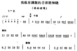 评剧《祥林嫂》选段二简谱